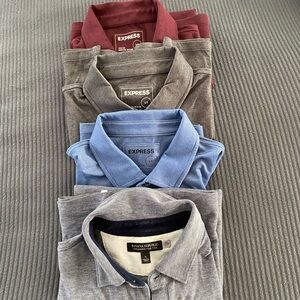 Banana republic, express, oakley polos bundle